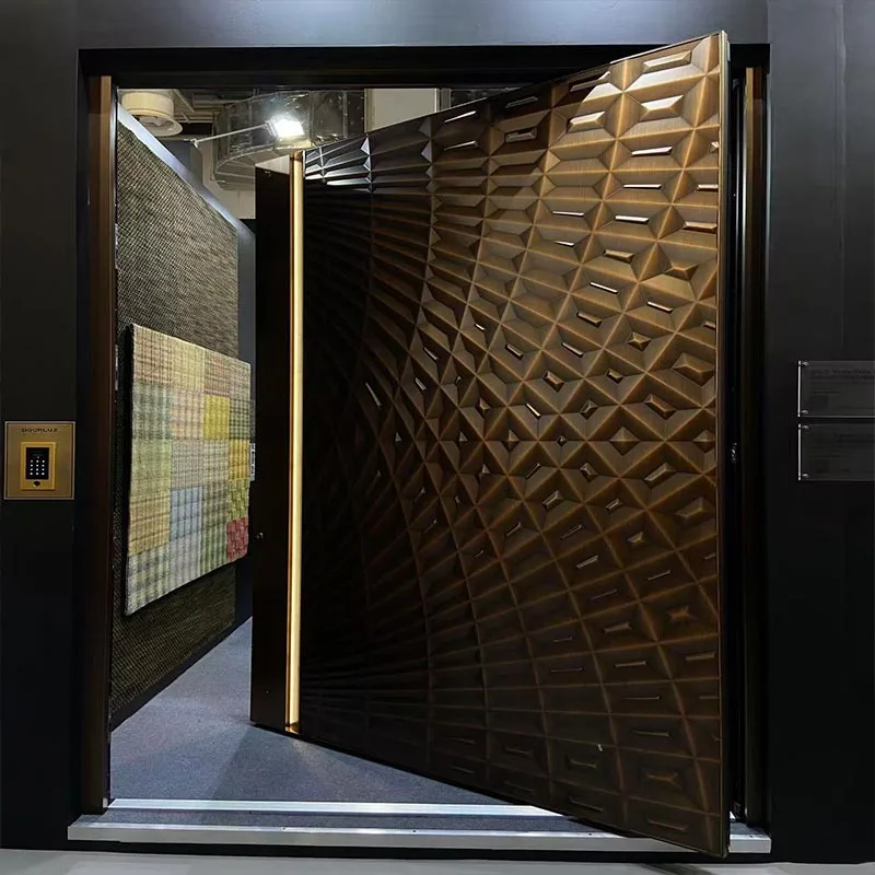 Off-Axis Copper Entry Door